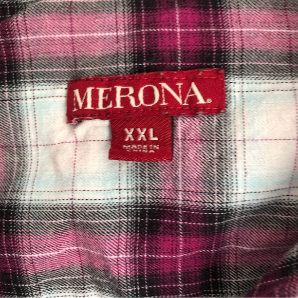 Merona Plaid Flannel Button Down - Picture 2 of 7